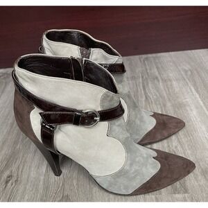 GIANCARLO PAOLI Leather Pump Booties Women's Size 8-9M
